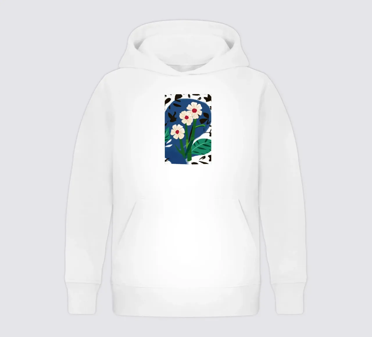 Audace margherita noir felpa bambino con cappuccio da Ember Stone