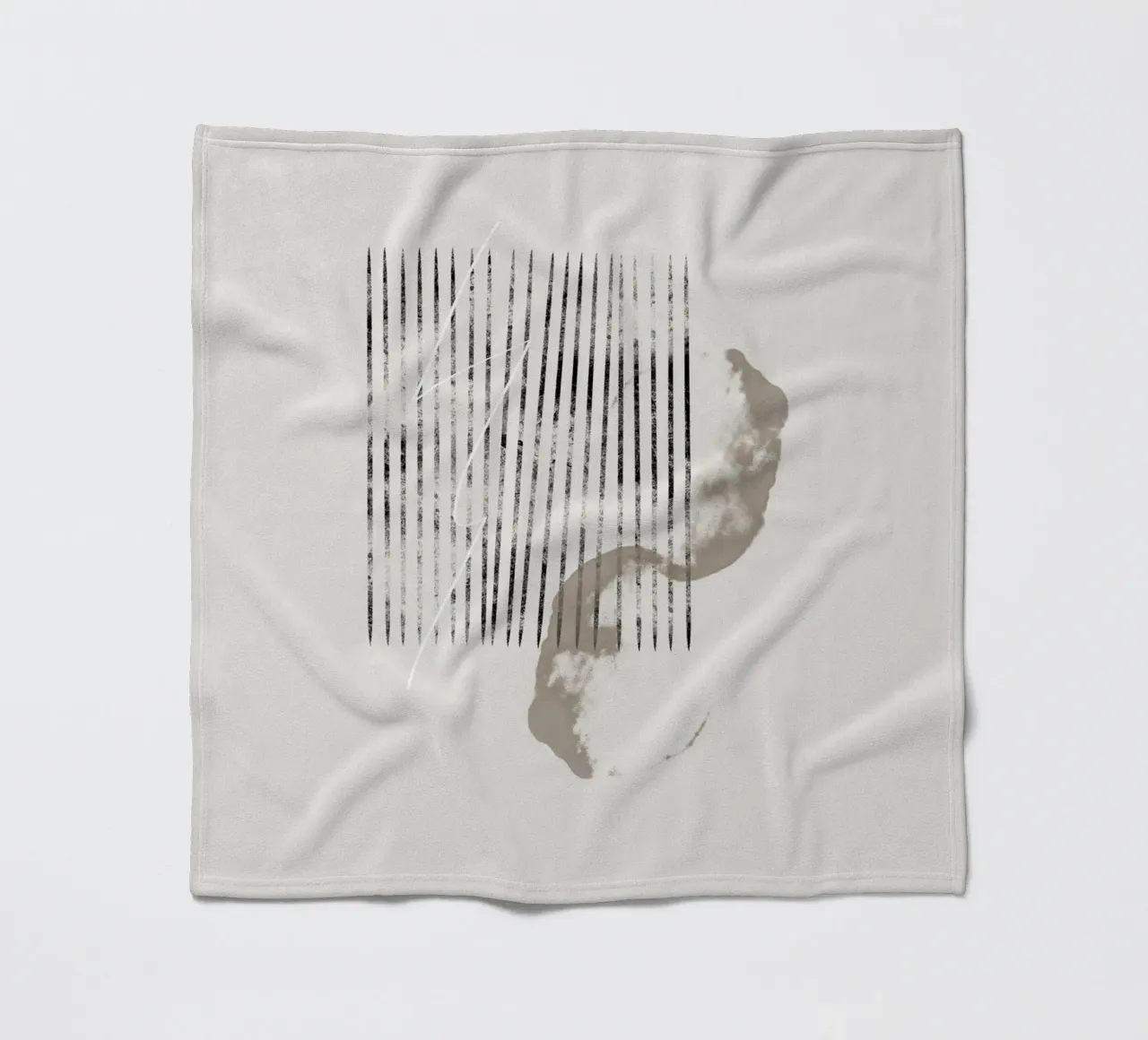 Abstract painting in beige coperta in pile da Imaginative