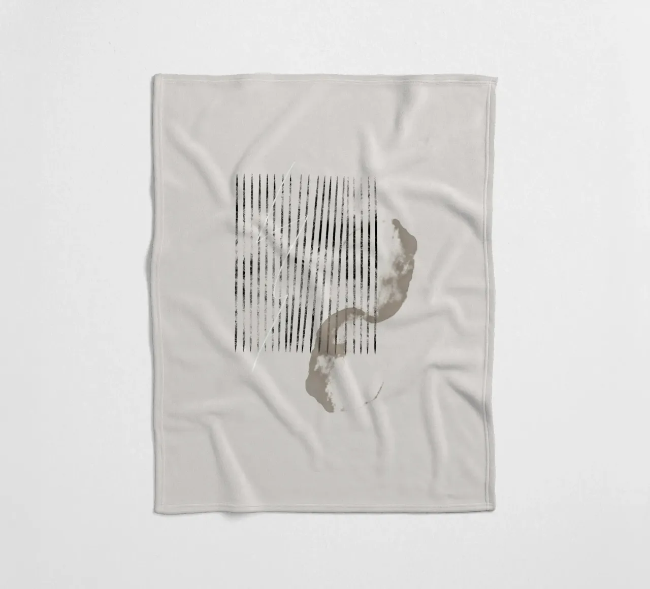 Abstract painting in beige coperta in pile da Imaginative