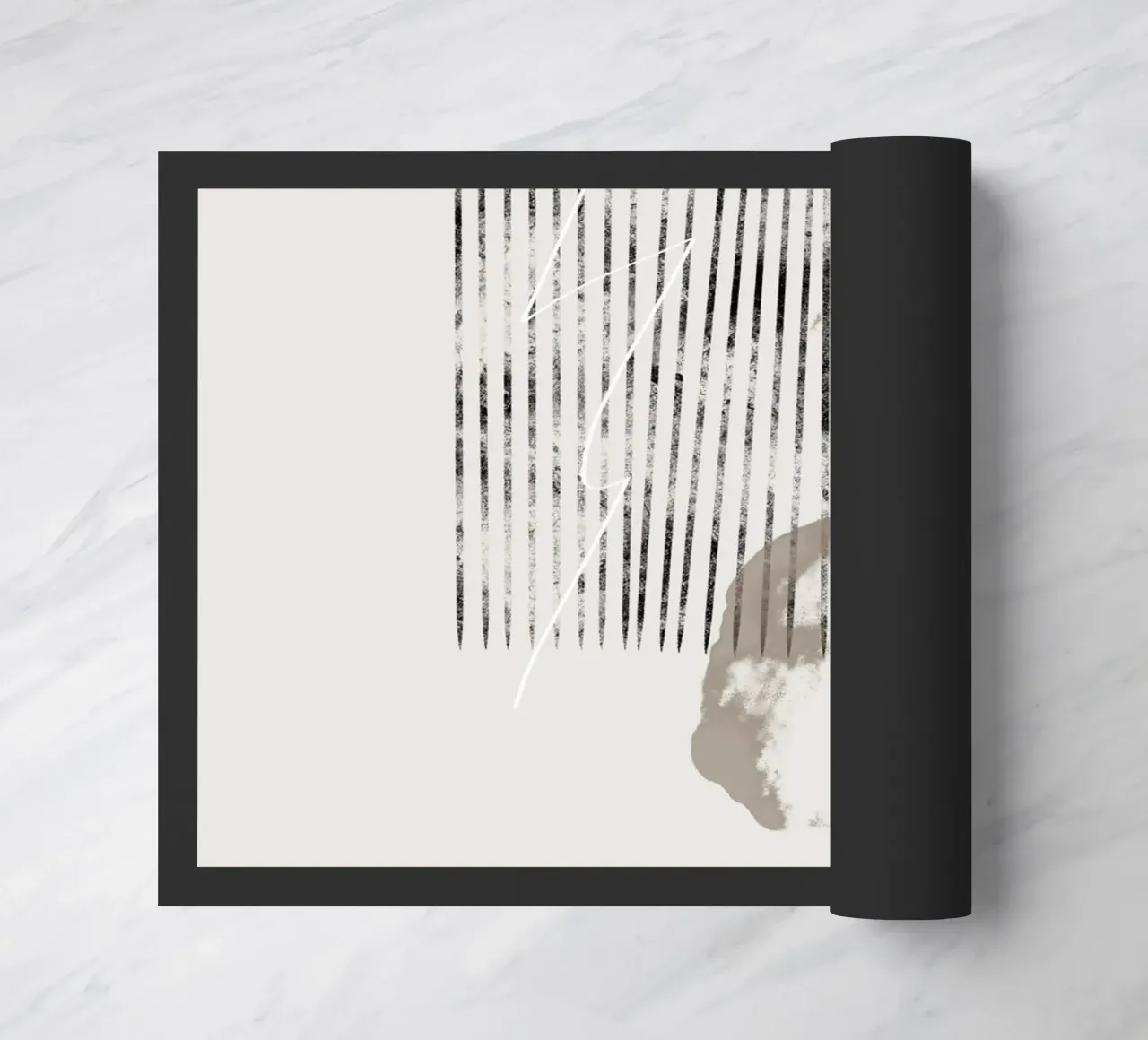Abstract painting in beige zerbino da Imaginative