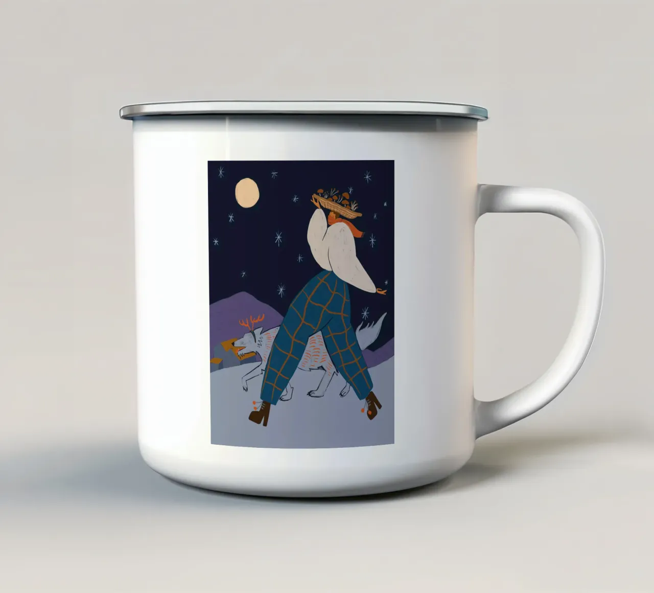 Midnight Harvest tazza in smalto da Arty Guava
