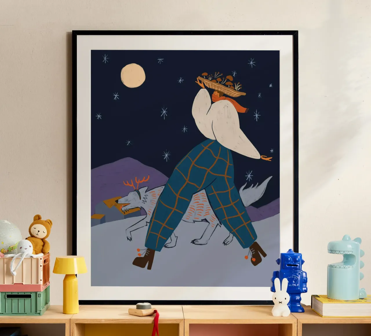 Midnight Harvest poster con telaio in alluminio da Arty Guava