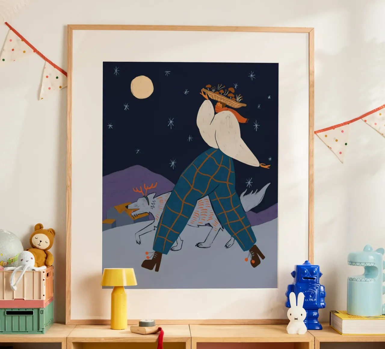 Midnight Harvest poster con telaio in alluminio da Arty Guava