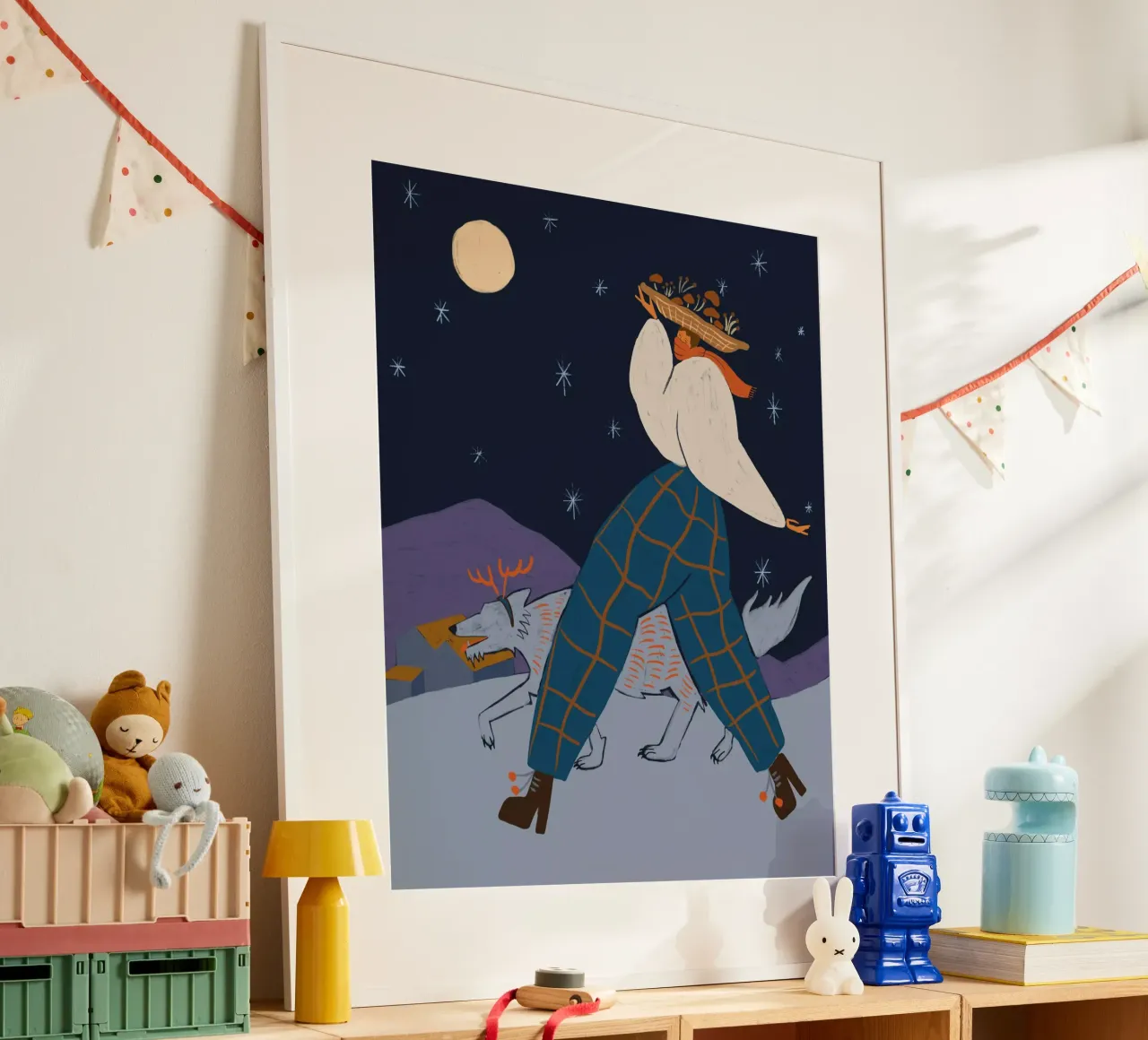 Midnight Harvest poster con telaio in alluminio da Arty Guava