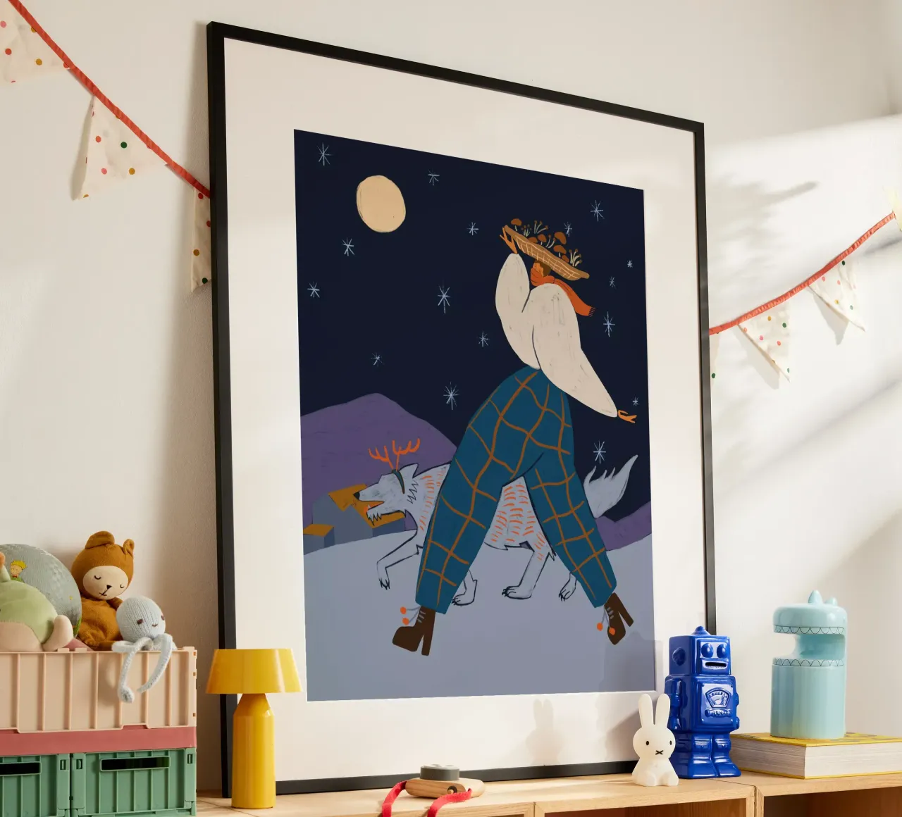 Midnight Harvest poster con telaio in alluminio da Arty Guava