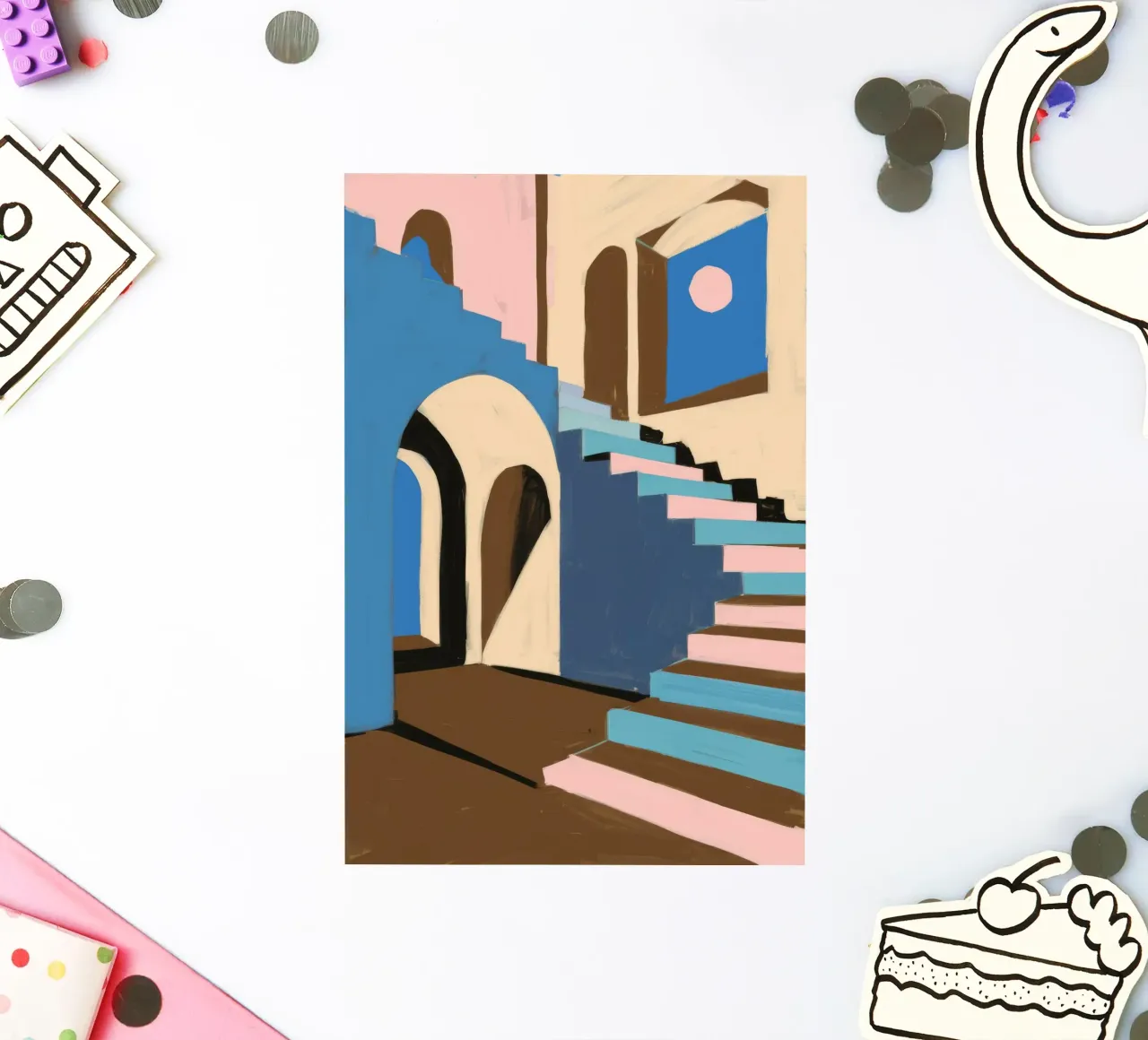 Azure Stairway Dreams sticker by Ember Stone