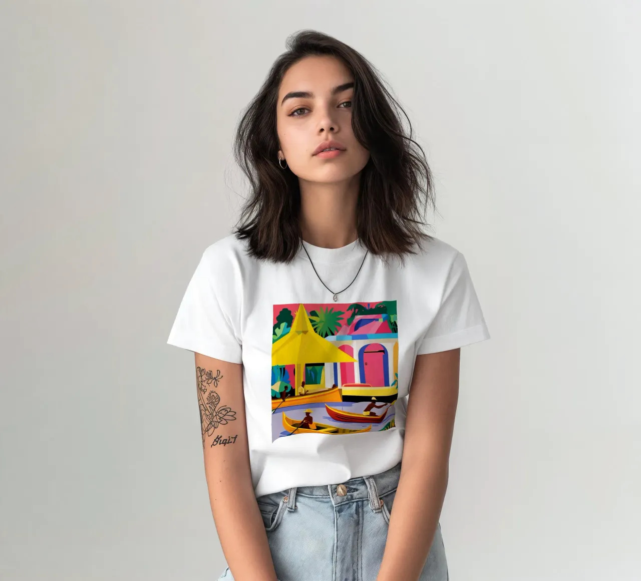Golden River Journey t-shirt by Ember Stone