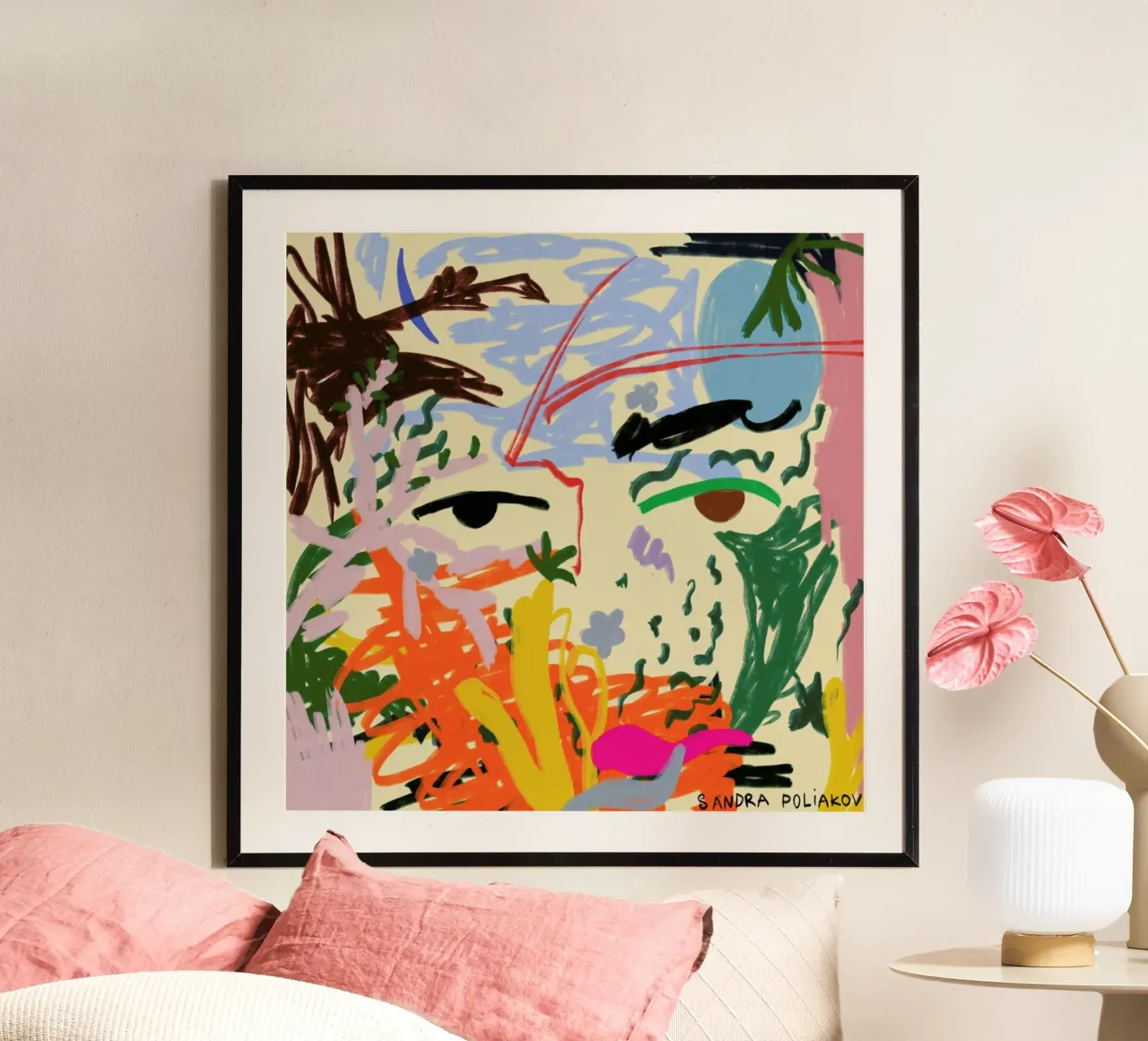 In Your Eyes poster con telaio in plastica da Sandra Poliakov