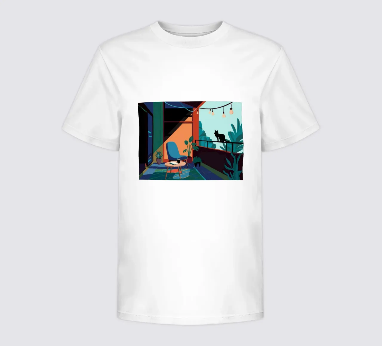 Osservatore felino notturno t-shirt bambini da Ember Stone