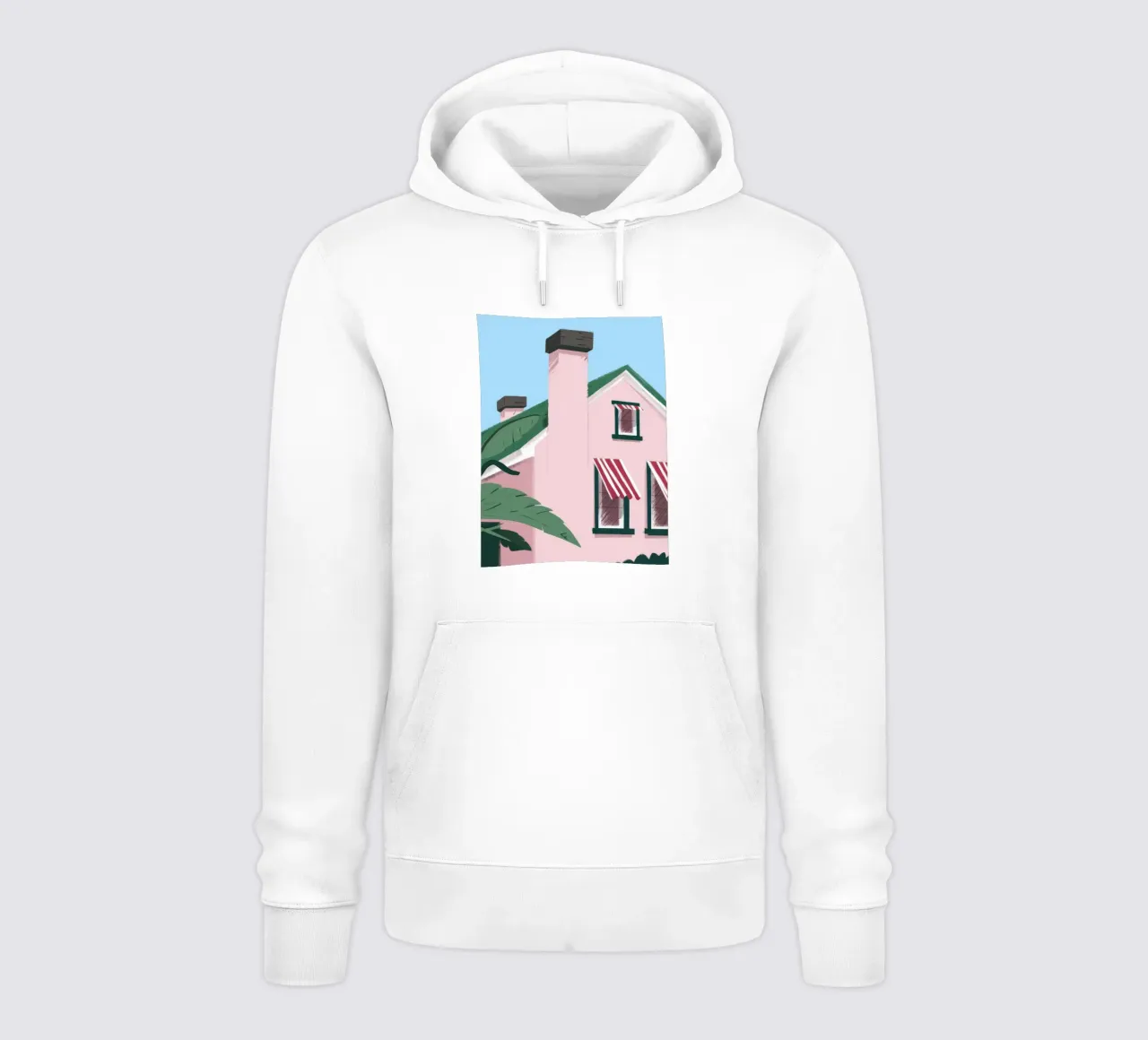 Suburban Pink Tranquility hoodie by Ember Stone