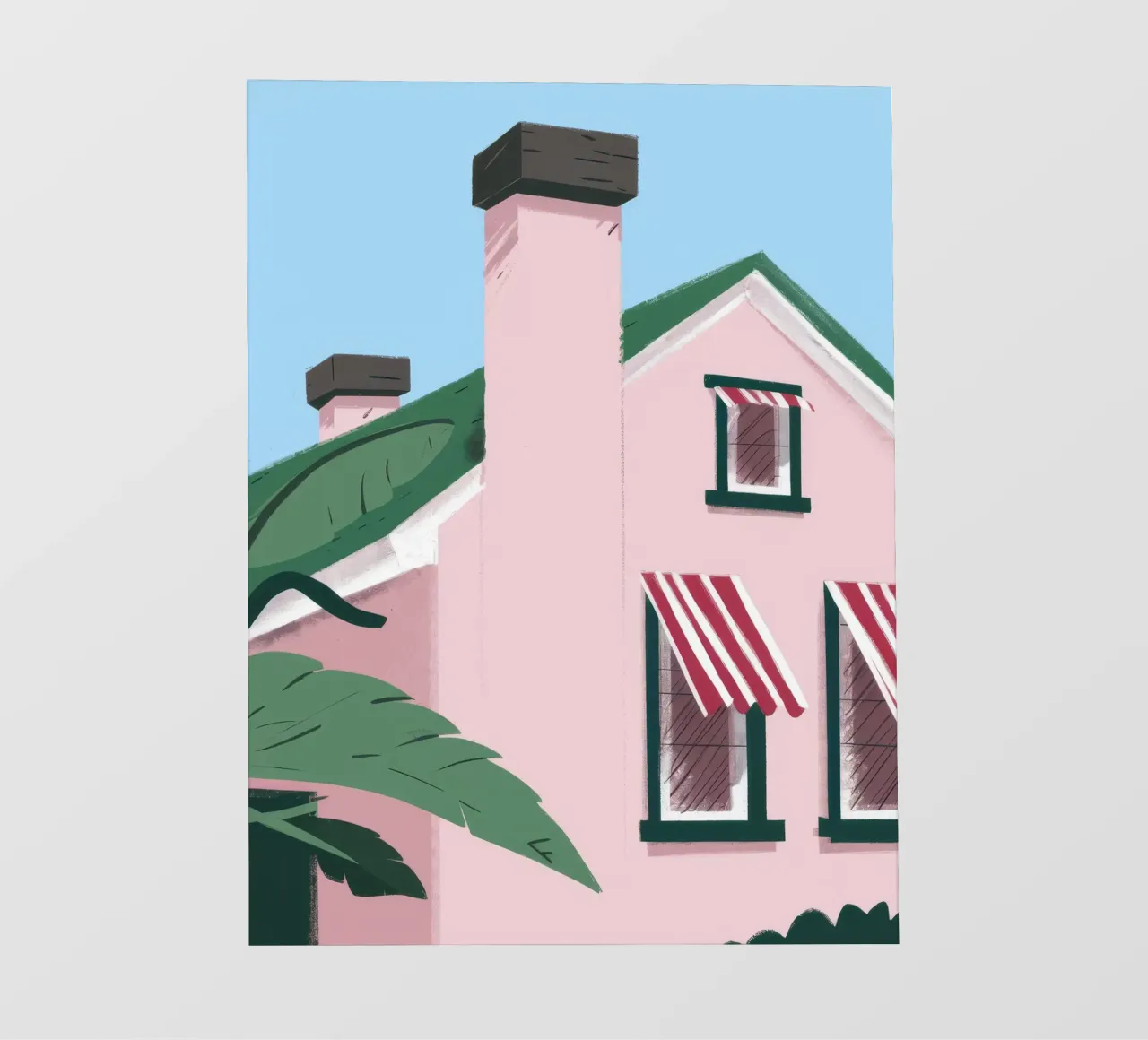 Suburban Pink Tranquility backlit film by Ember Stone