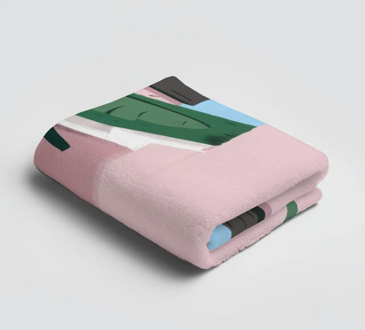 Suburban Pink Tranquility towel by Ember Stone