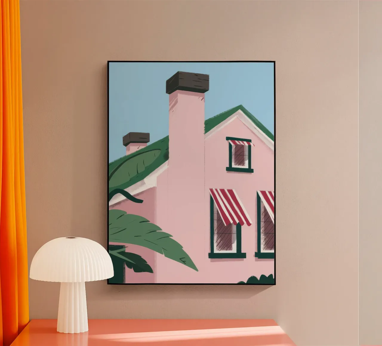 Suburban Pink Tranquility acrylic glass by Ember Stone