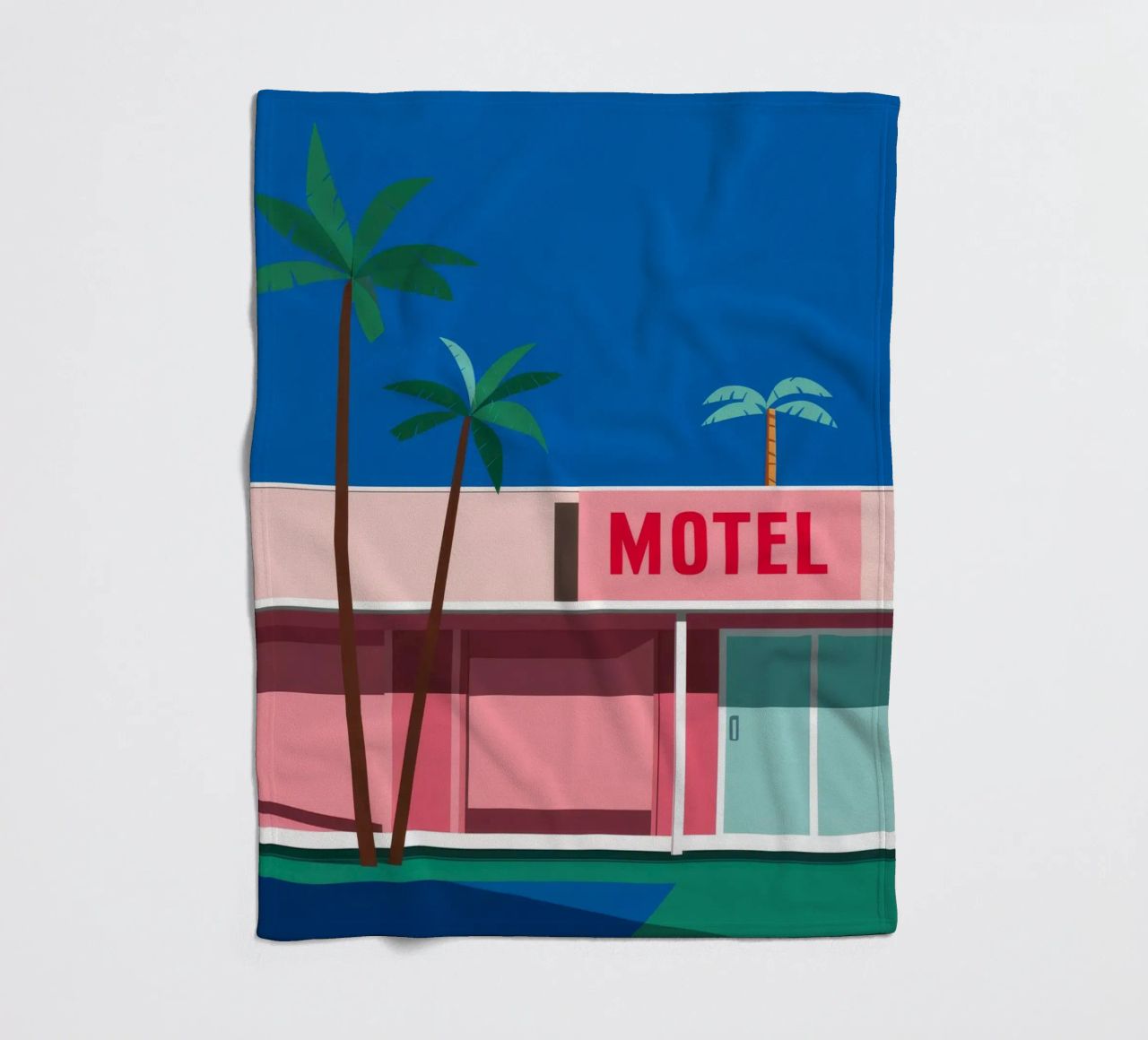 Retro Motel Palms coperta in pile da Ember Stone