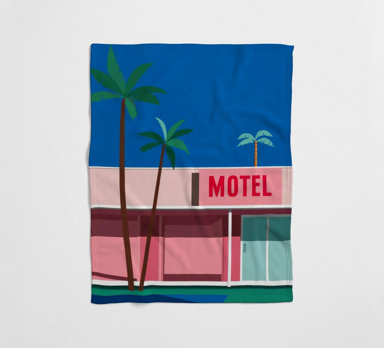 Retro Motel Palms coperta in pile da Ember Stone