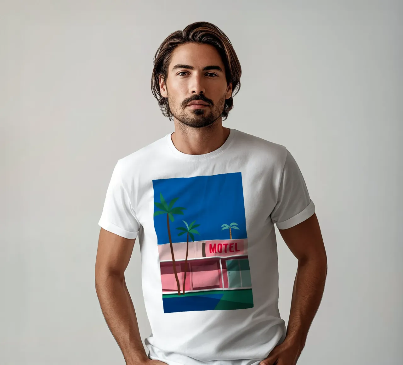 Retro Motel Palms t-shirt da Ember Stone