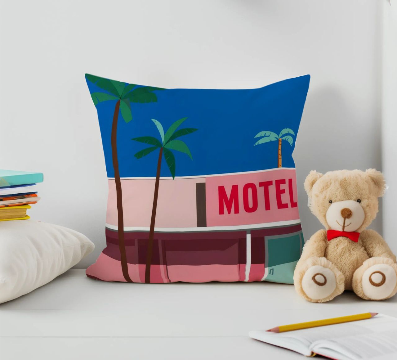 Retro Motel Palms cuscino da Ember Stone