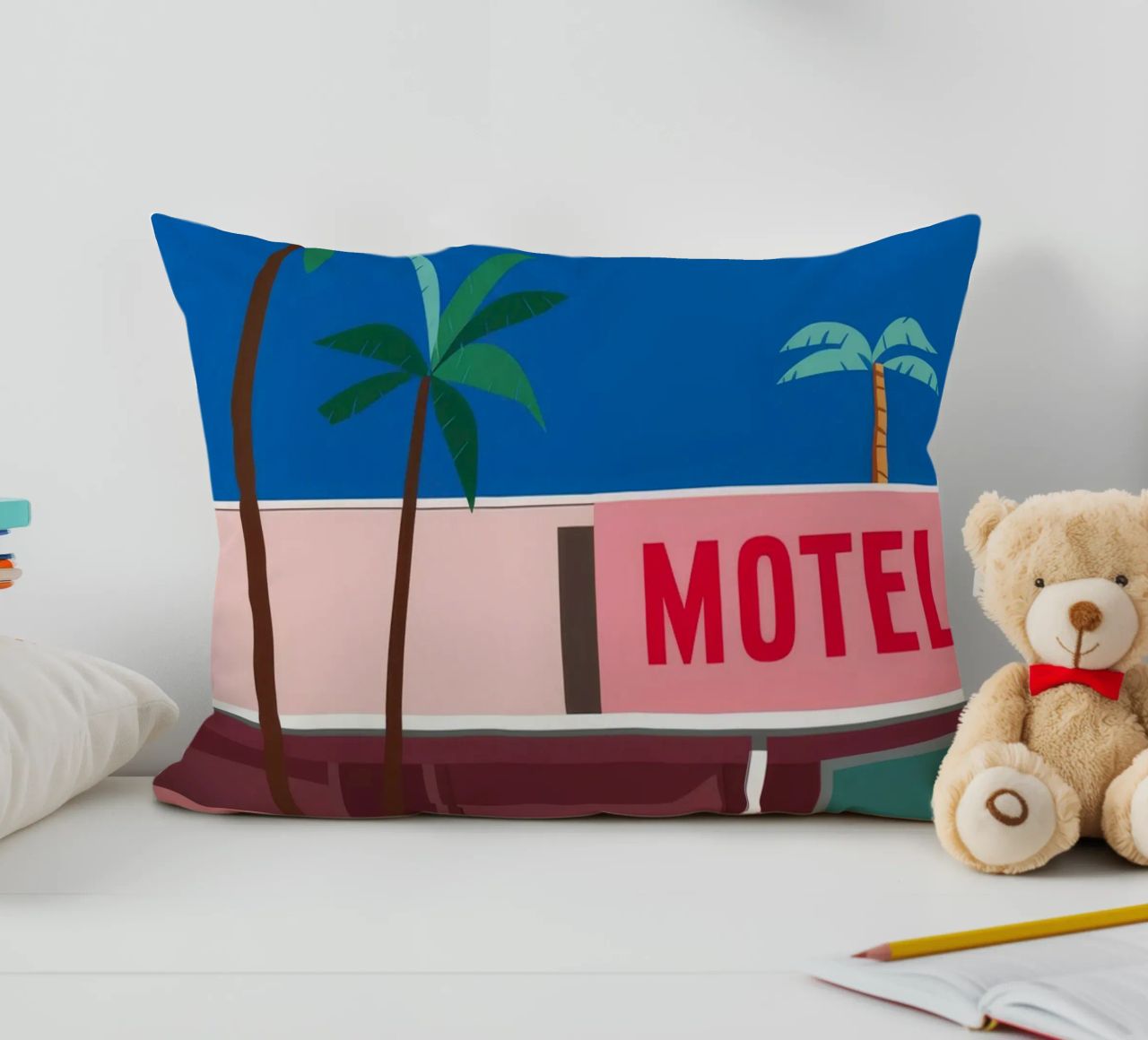 Retro Motel Palms cuscino da Ember Stone