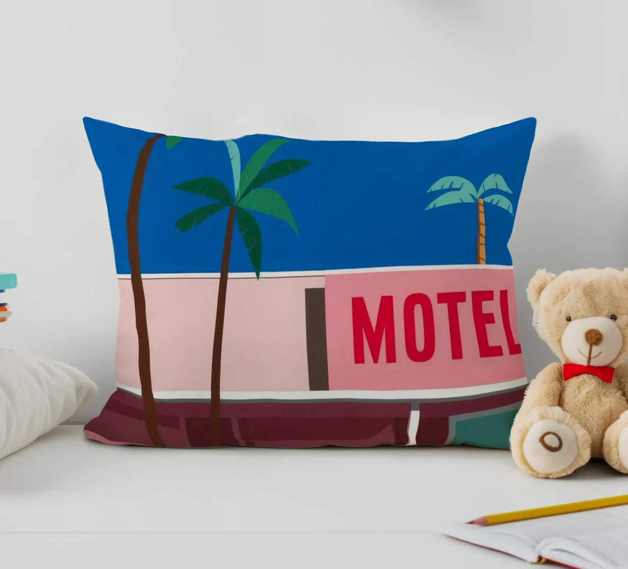 Motel Retro Palms cojín de Ember Stone