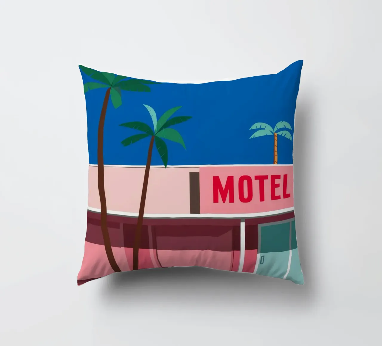 Motel Retro Palms cojín de Ember Stone
