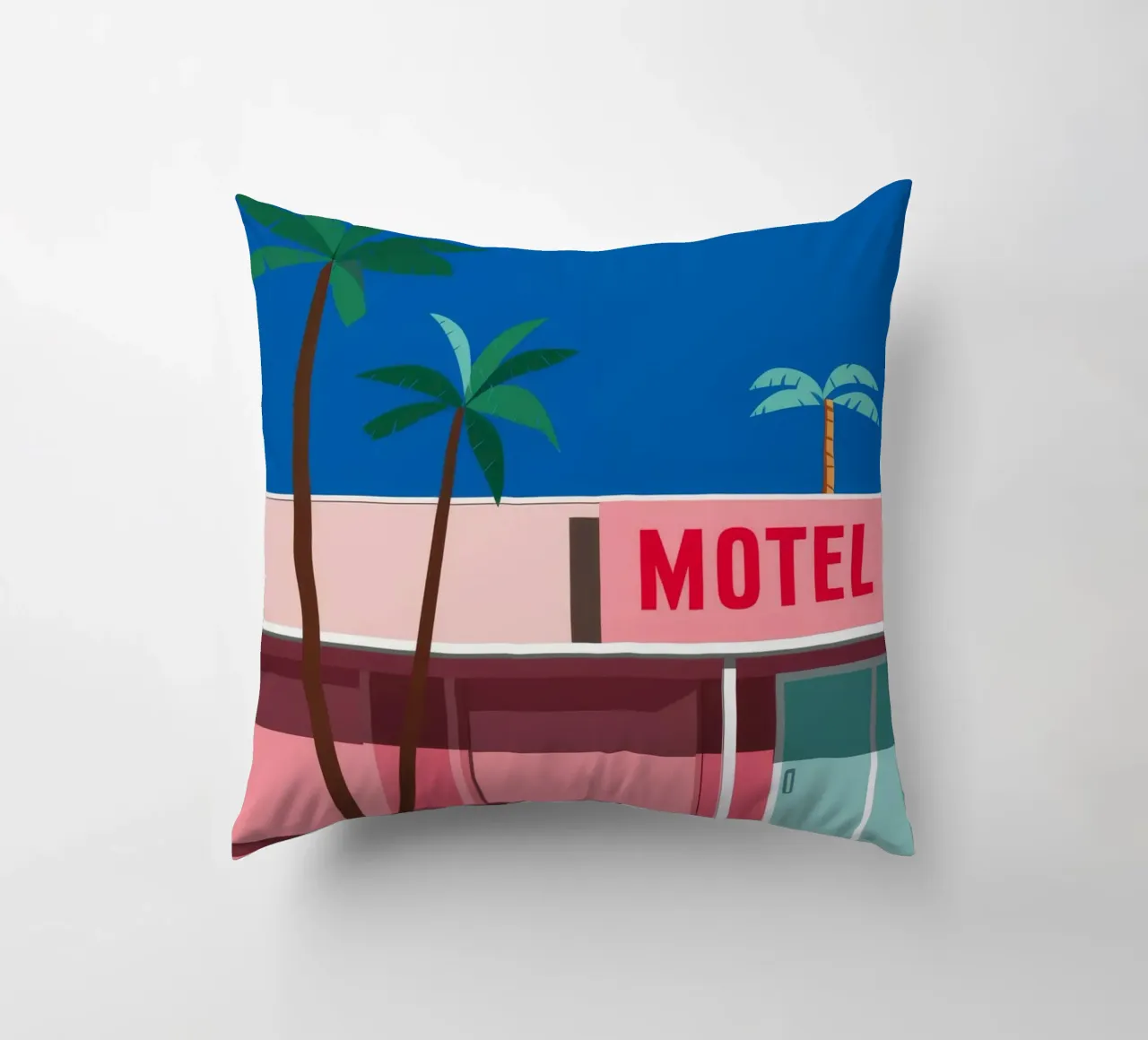 Motel Retro Palms cojín de Ember Stone