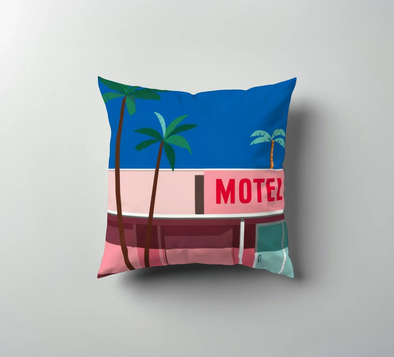 Retro Motel Palms cuscino da Ember Stone
