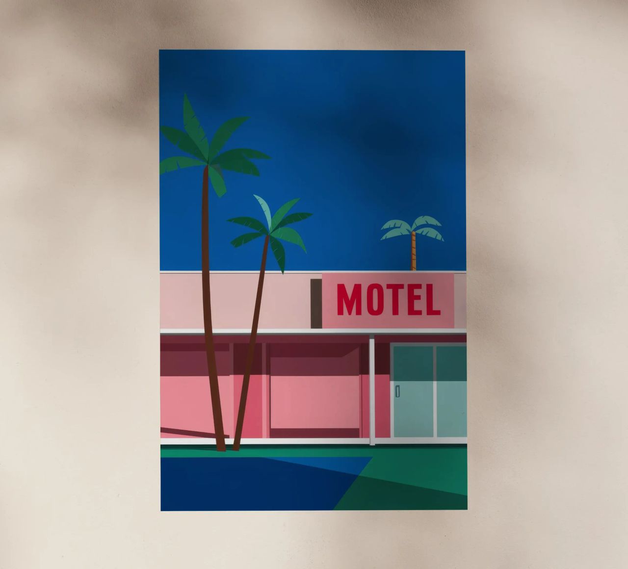 Retro Motel Palms pellicola backlit da Ember Stone