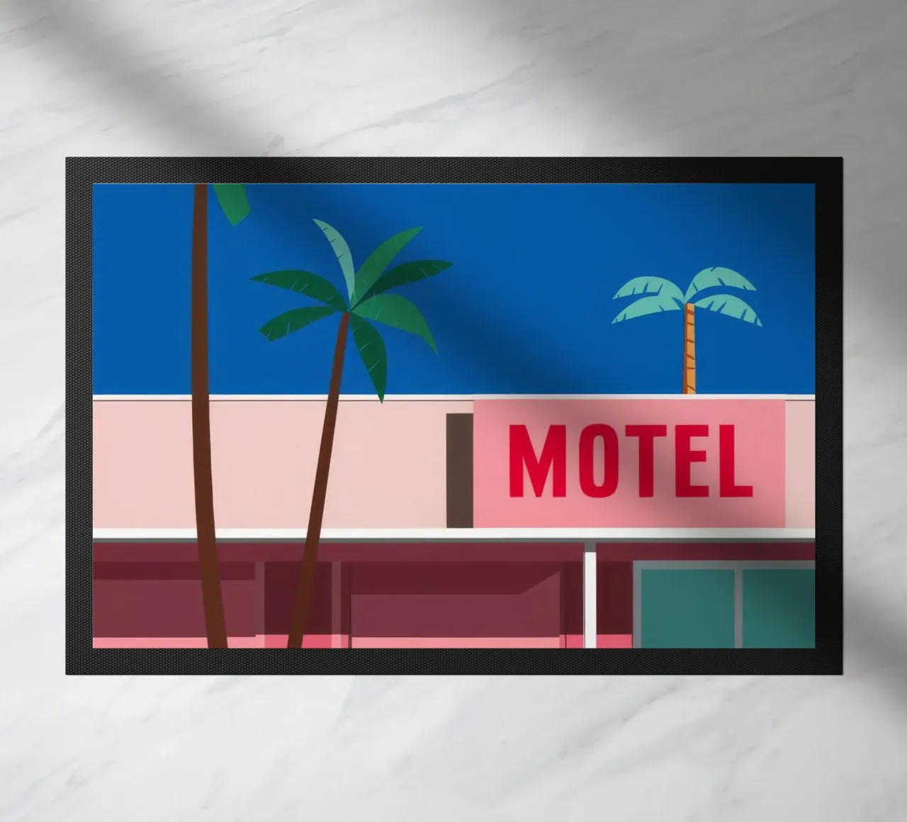 Retro Motel Palms zerbino da Ember Stone