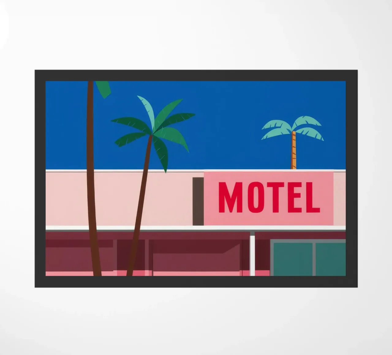 Retro Motel Palms zerbino da Ember Stone