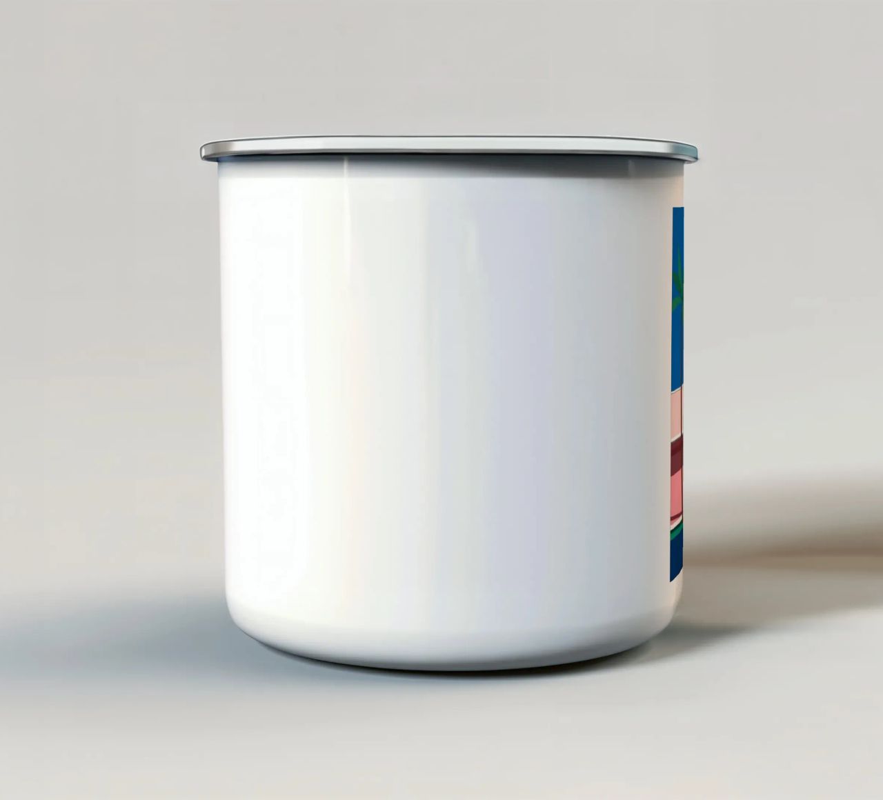 Retro Motel Palms tazza in smalto da Ember Stone