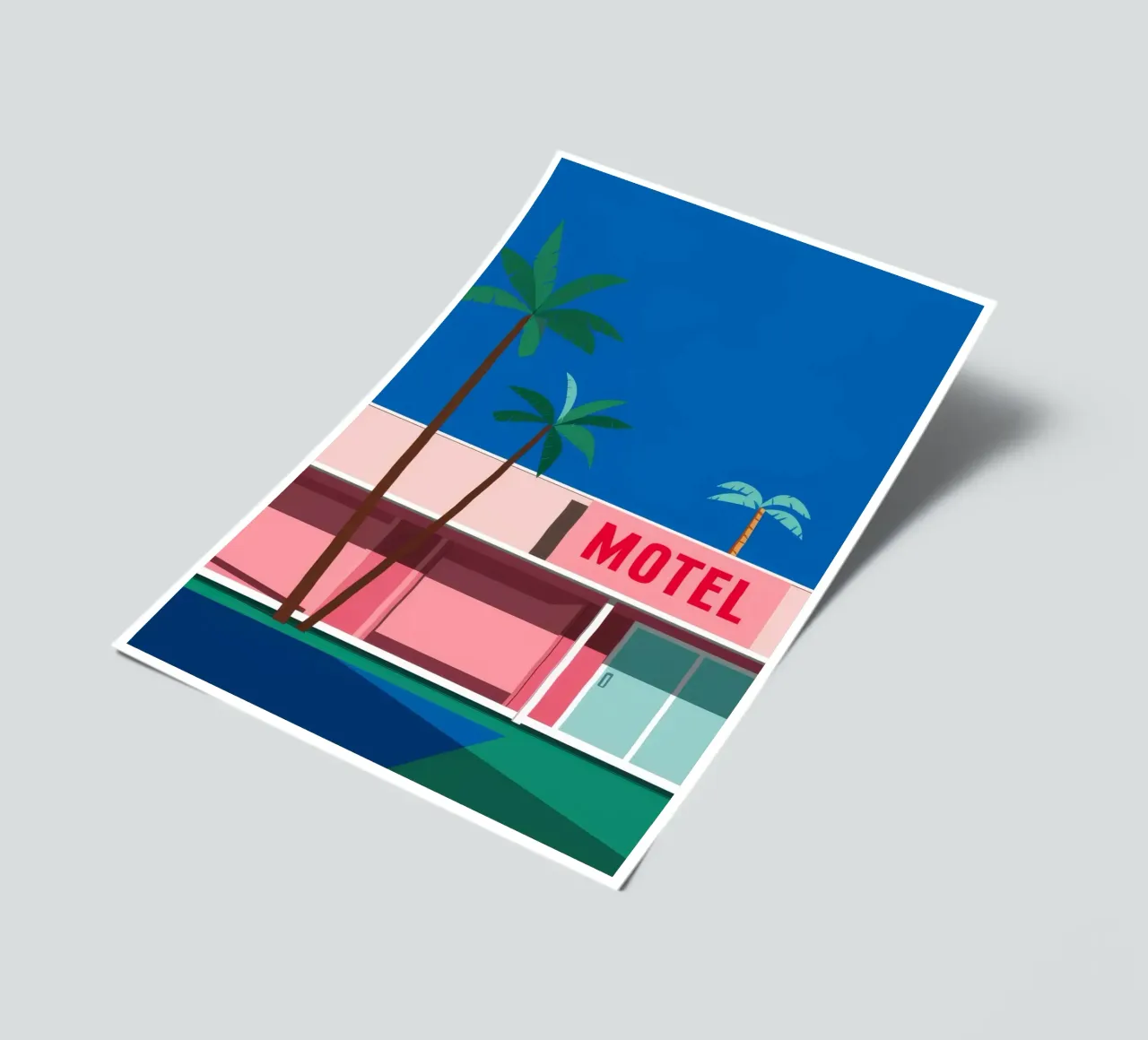 Retro Motel Palms sticker sheet by Ember Stone