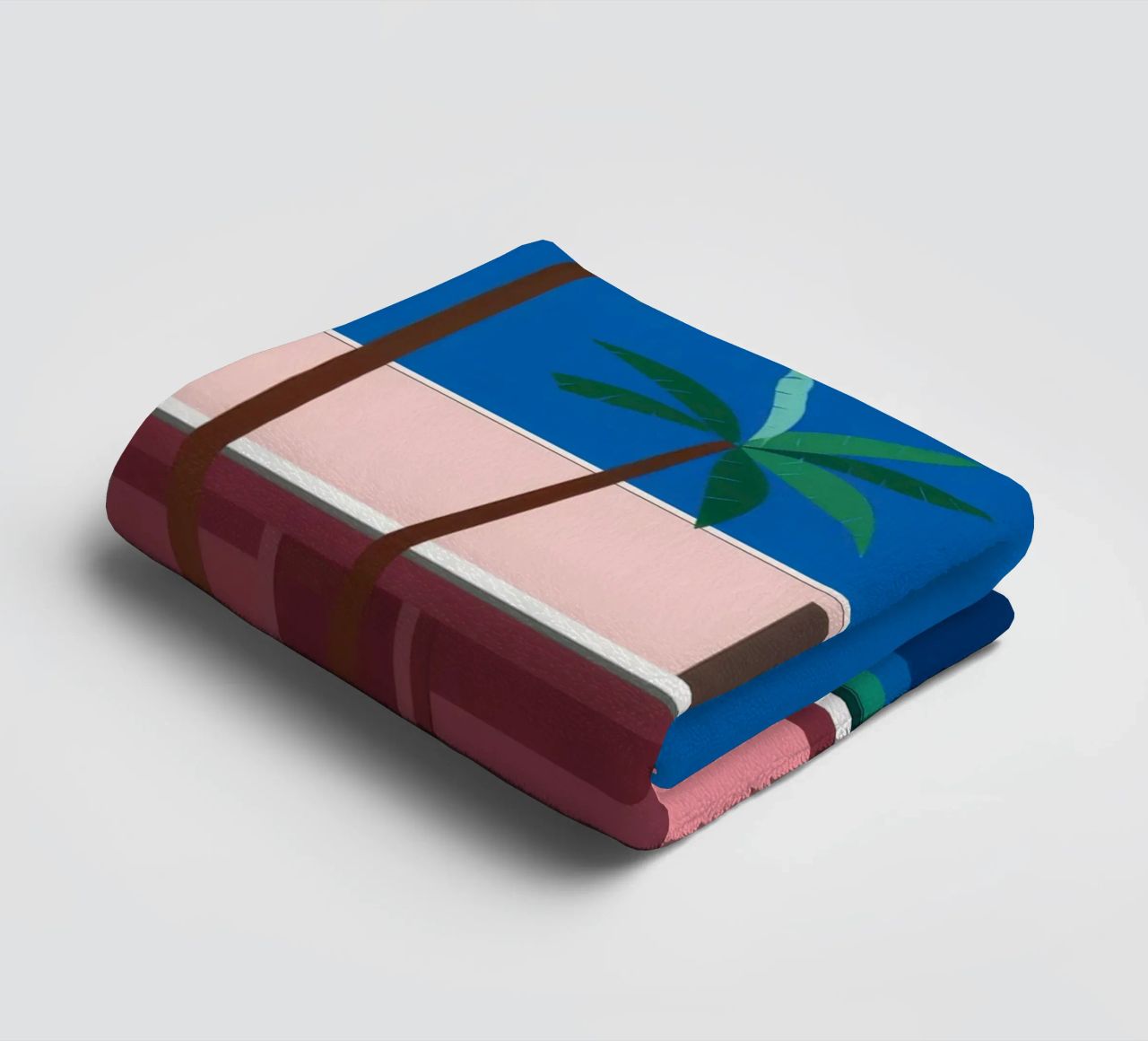 Retro Motel Palms asciugamano da bagno da Ember Stone