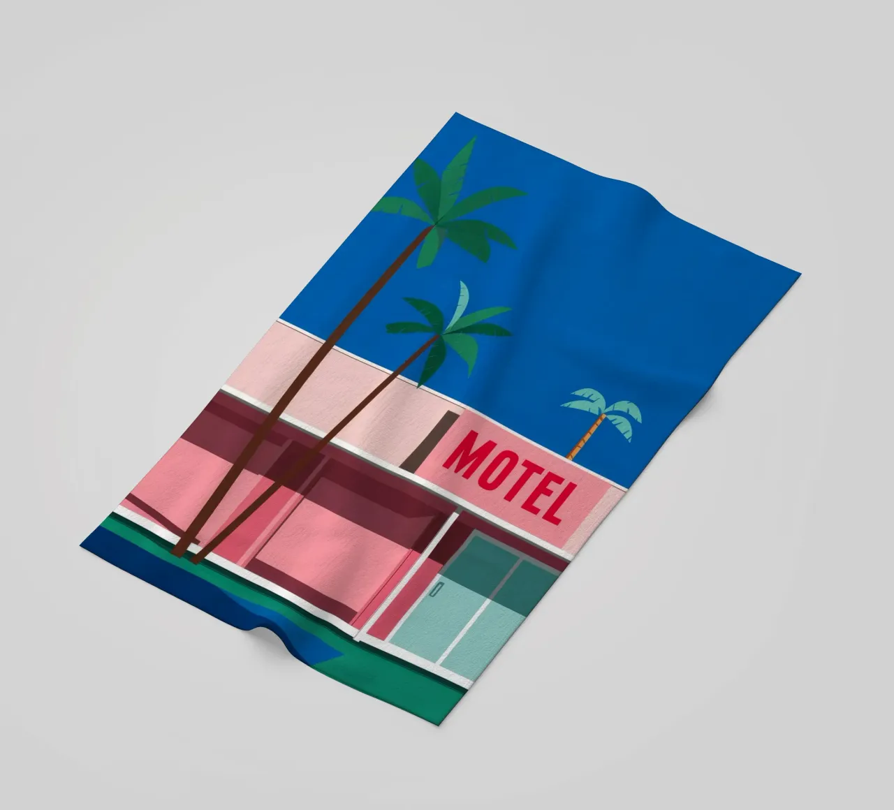 Retro Motel Palms telo mare da Ember Stone