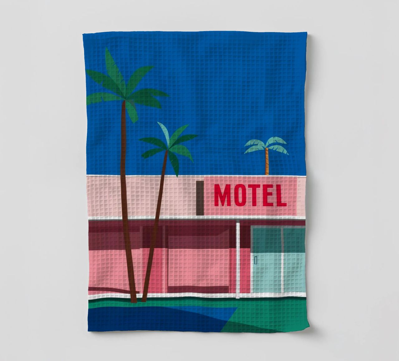 Retro Motel Palms canovaccio da cucina da Ember Stone