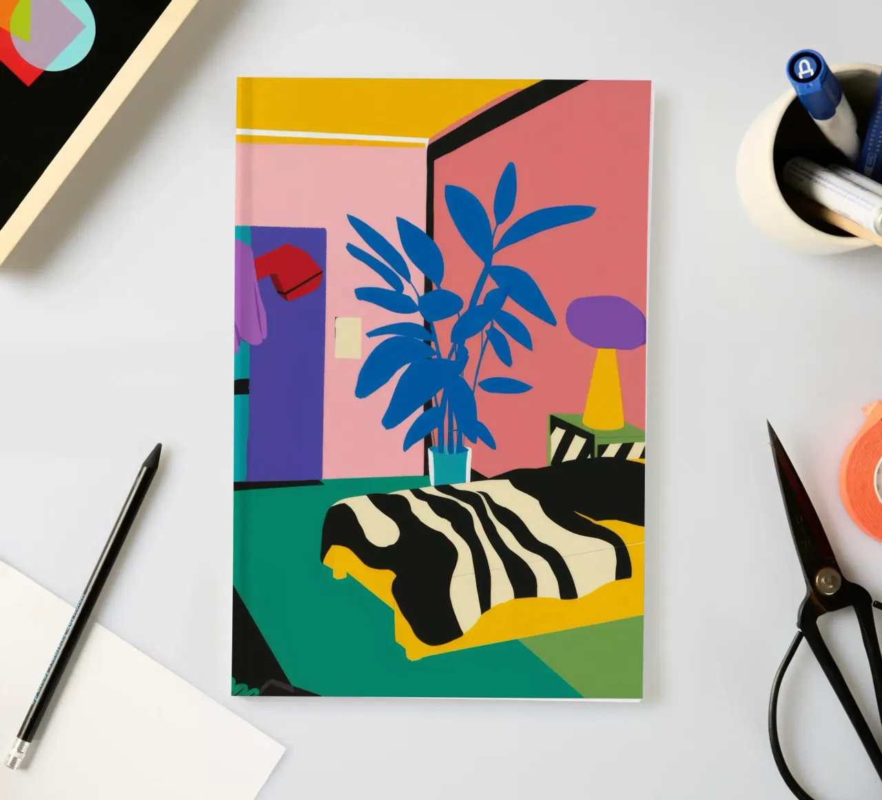 Zebra Print Slumber notebook by Ember Stone