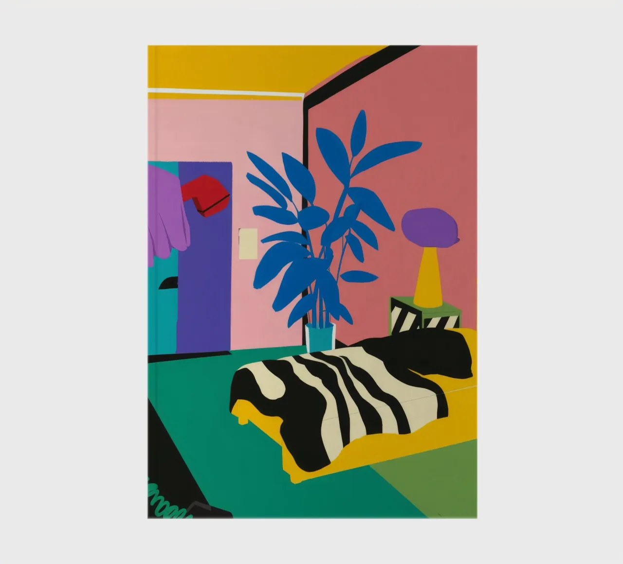 Zebra Print Slumber notebook by Ember Stone