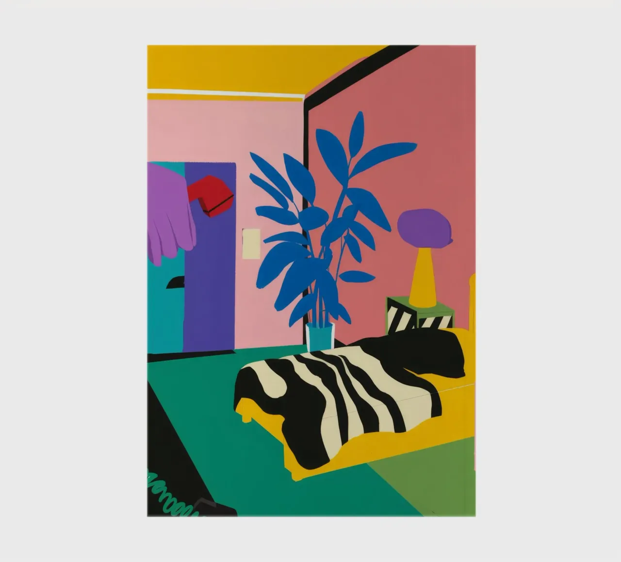 Zebra Print Slumber notebook by Ember Stone