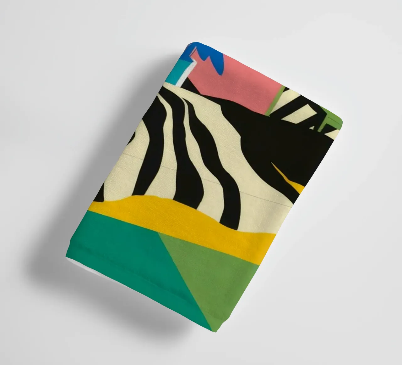 Sluimer met zebraprint badhanddoek van Ember Stone