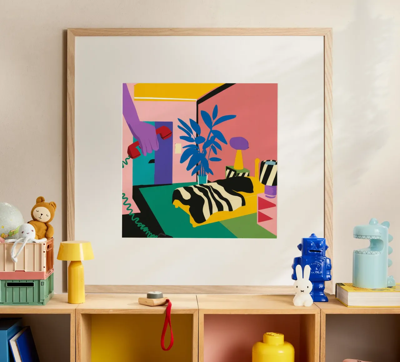 Sluimer met zebraprint hahnemühle van Ember Stone