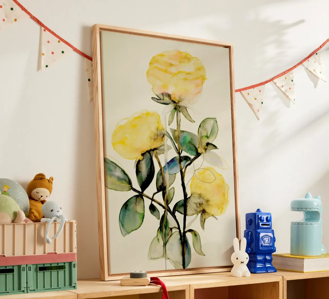 Lemonrose tela con Cornice a cassetta da Leigh Viner
