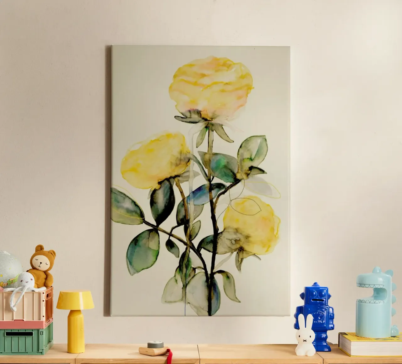 Lemonrose tela con Cornice a cassetta da Leigh Viner