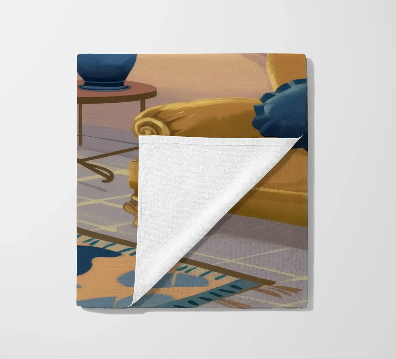 Golden Hour Repose beach towel by Ember Stone