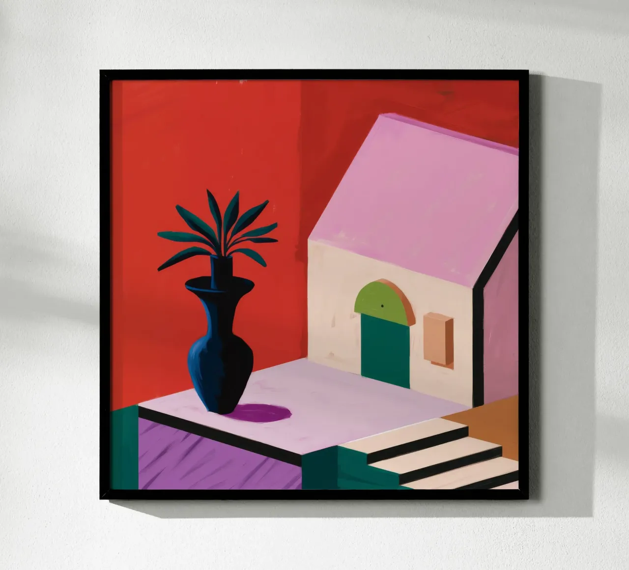 Minimalist Terracotta Villa poster da Ember Stone