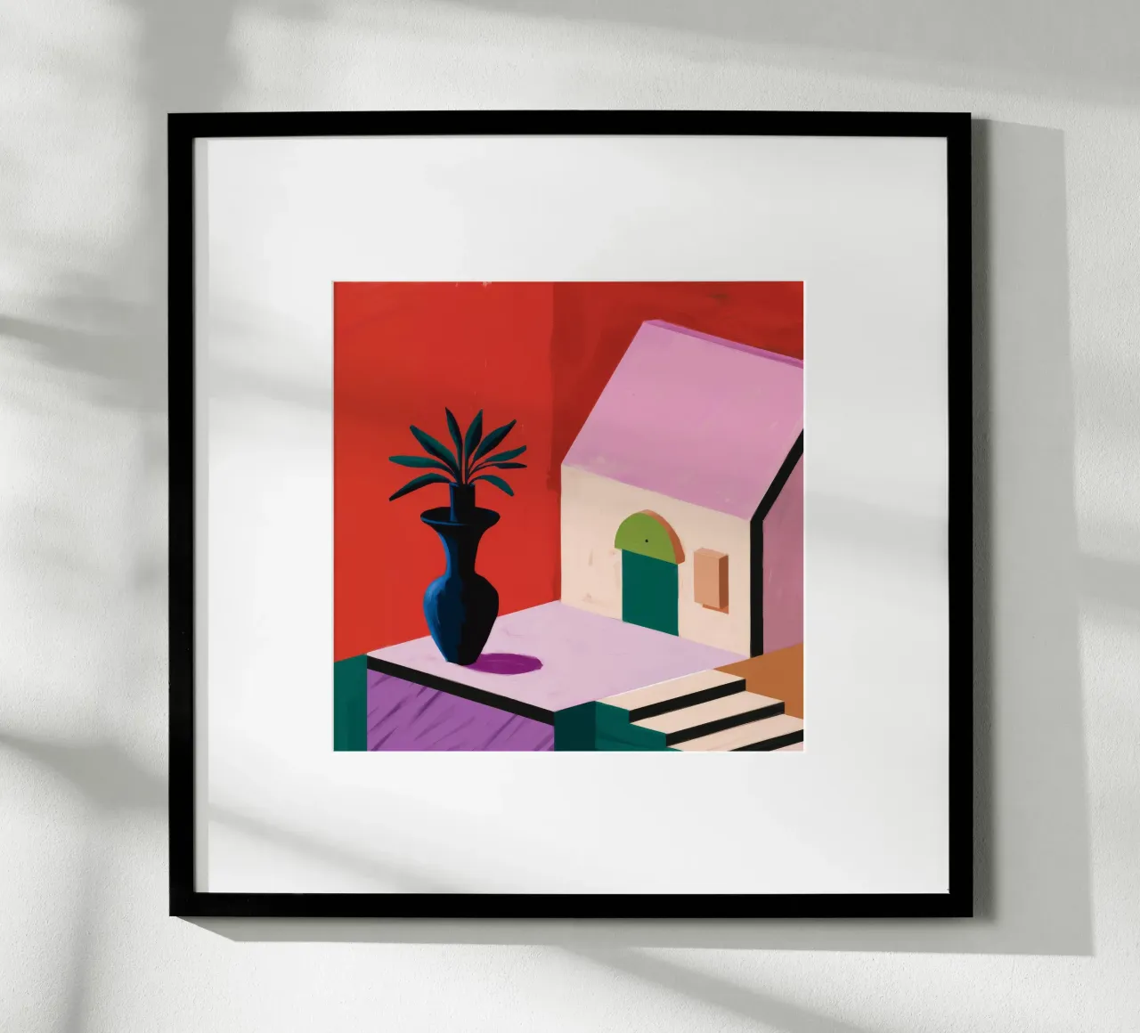 Minimalist Terracotta Villa poster da Ember Stone