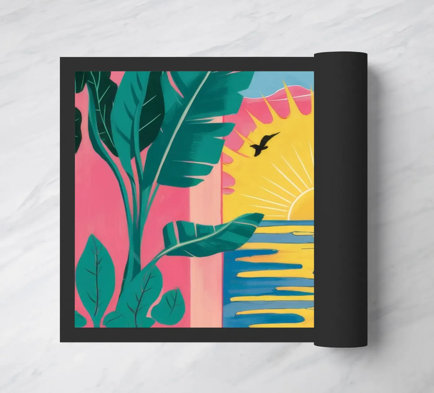 Fuga al tramonto a scacchi zerbino da Ember Stone