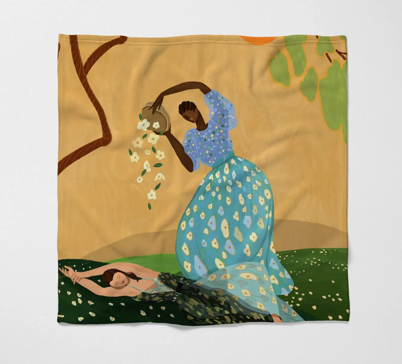 Summer Bliss fleece blanket by Arty Guava