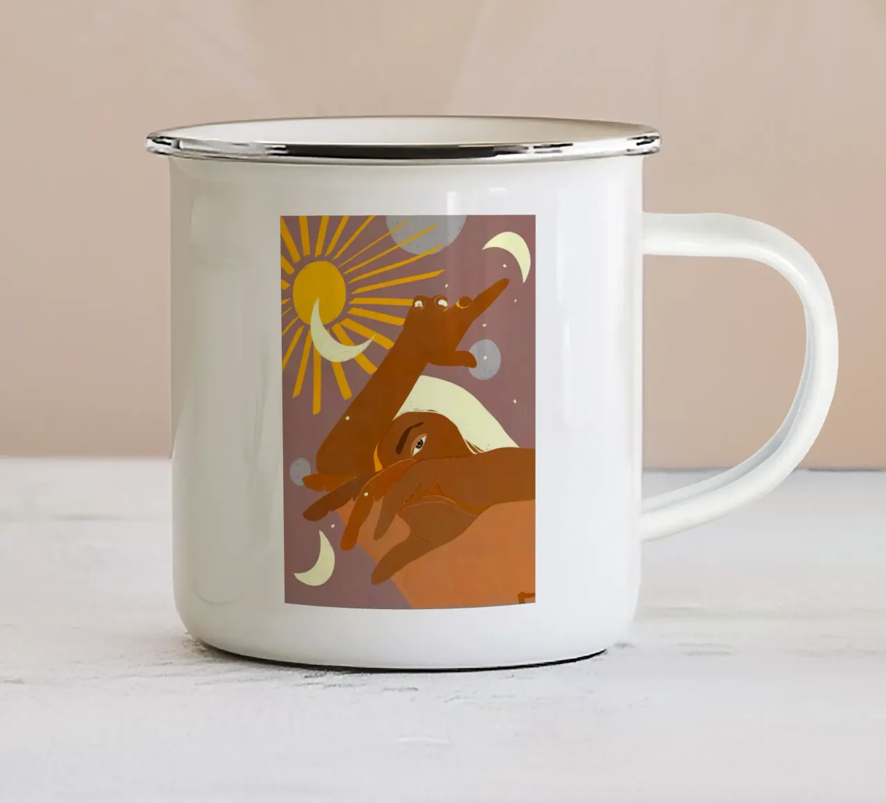 Tutto ciò che controllo - La galassia e voi tazza in smalto da 83oranges