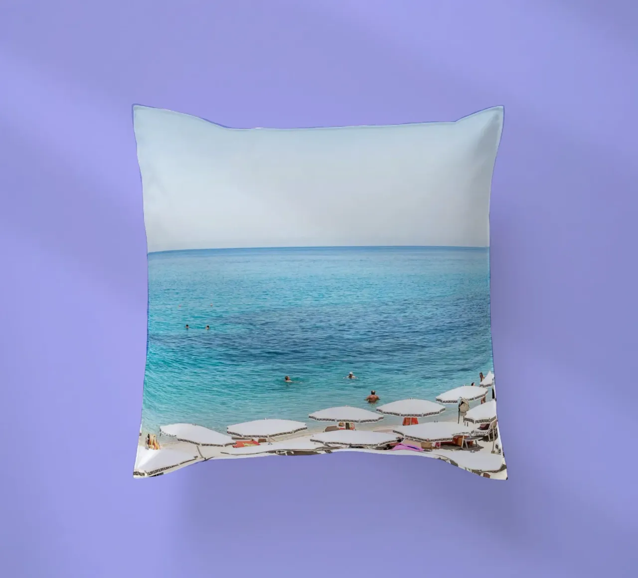 Italian beach day cuscino da photolovers