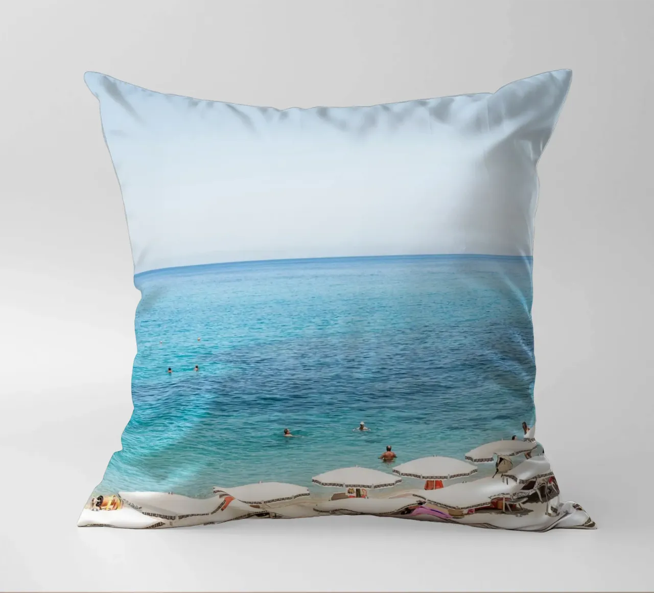 Italian beach day cuscino da photolovers