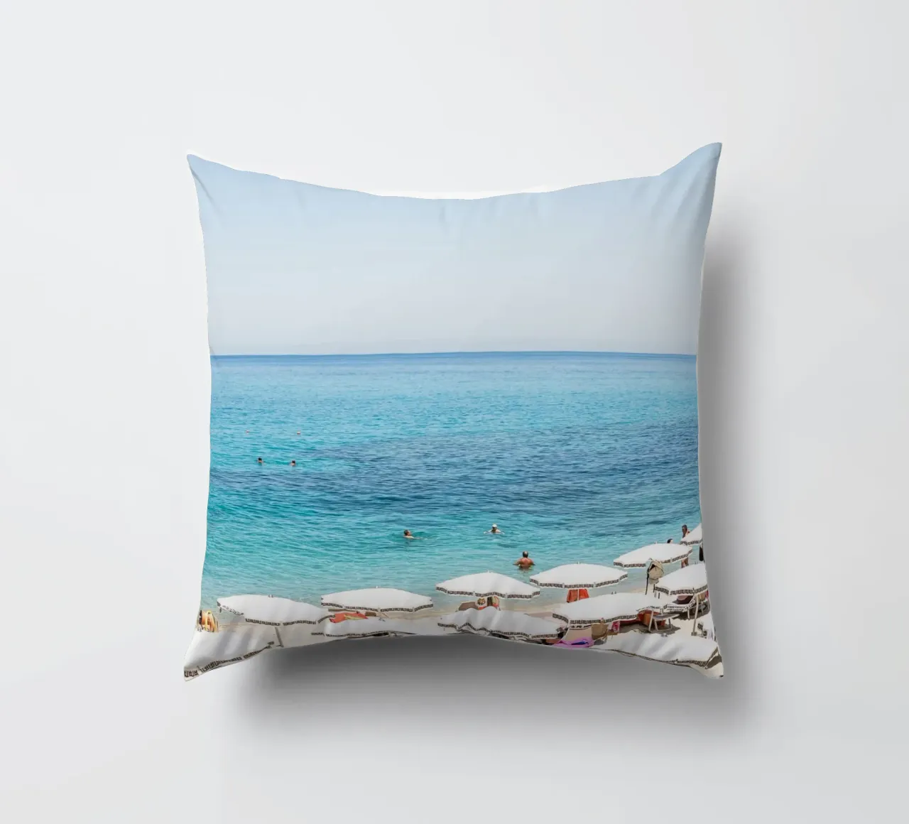 Italian beach day cuscino da photolovers